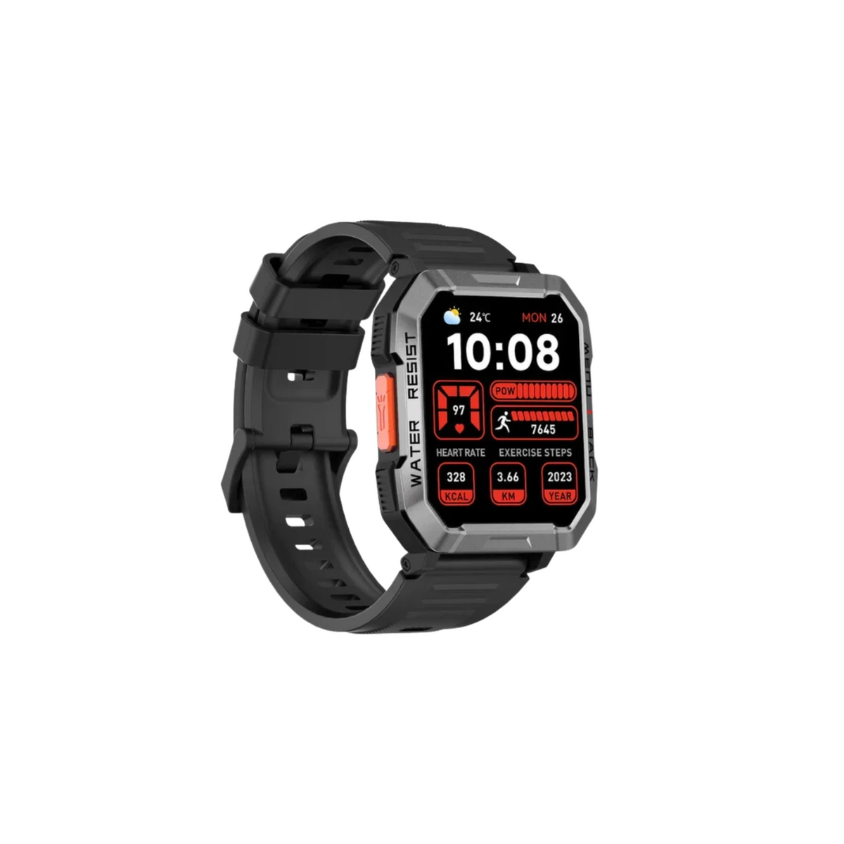 Oscal Rugged T1 Bluetooth Calling Smart Watch Black