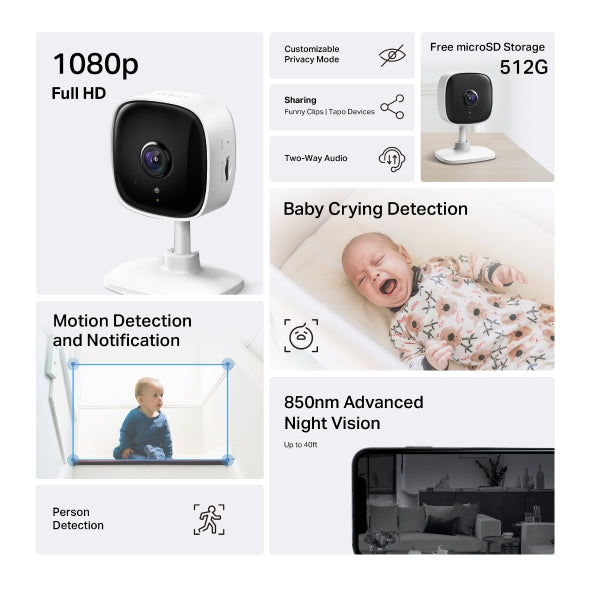 Home Security Wi-Fi Camera Tapo C100