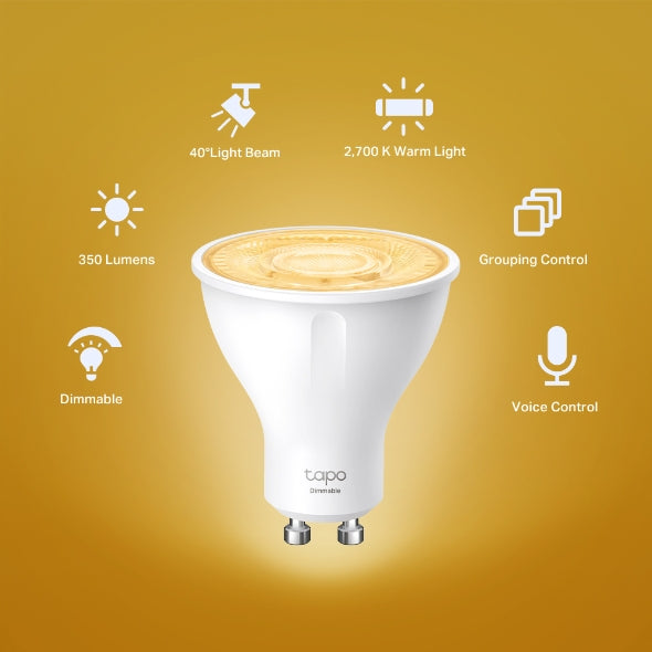 Smart Wi-Fi Spotlight, Dimmable Tapo L610