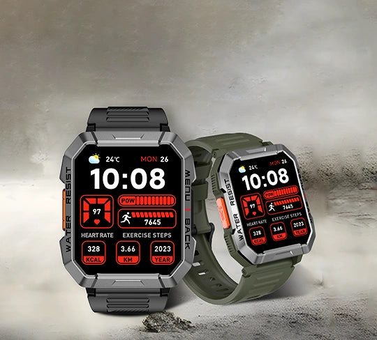 Oscal Rugged T1 Bluetooth Calling Smart Watch Black