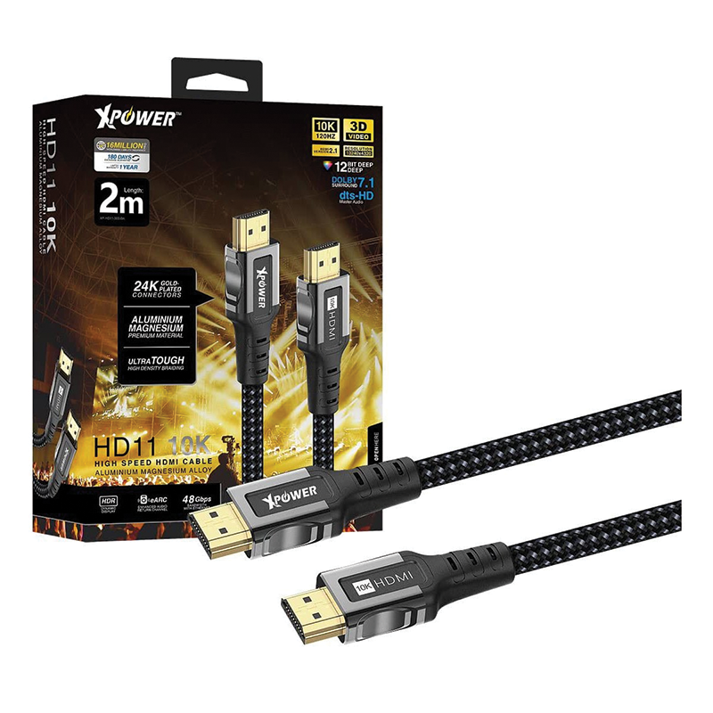 XPower HD11 10K High Speed HDMI Cable 2M