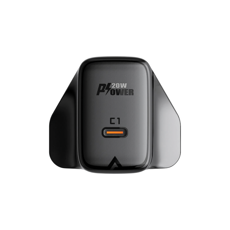 ACEFAST A4 PD20W single USB-C charger (black) (UK)